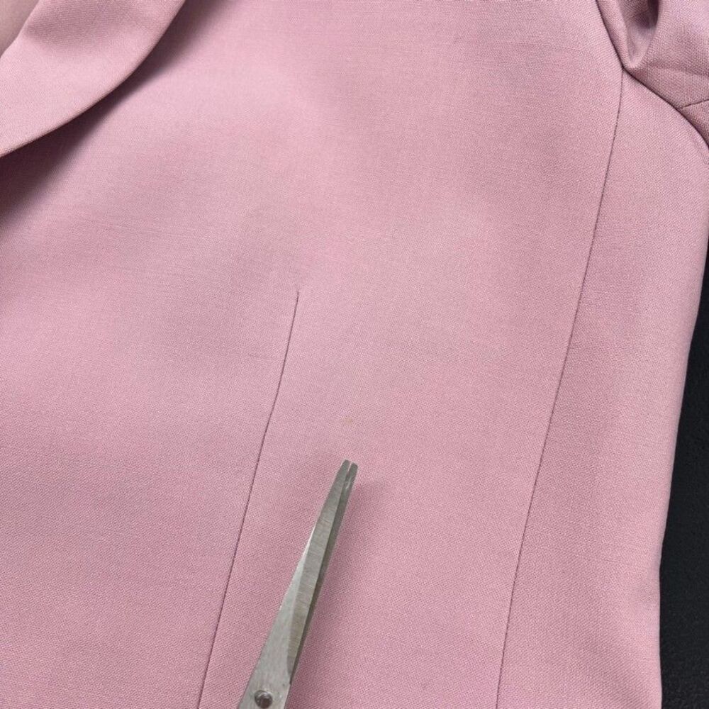 Theory Carissa Stretch Classic Dusty Lilac Two Button Suit Blazer Womens Size 6 - Picture 12 of 16